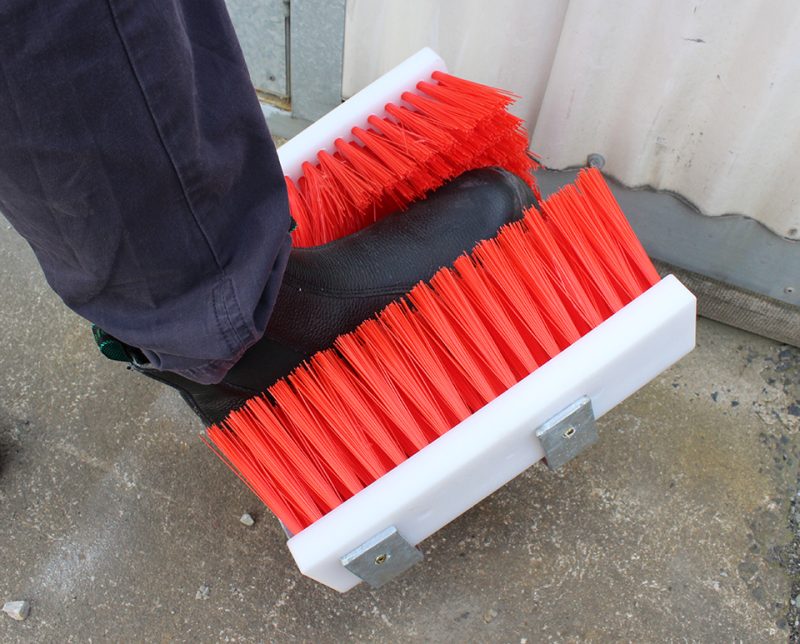 Boot Brush to clean mud and debris off footwear